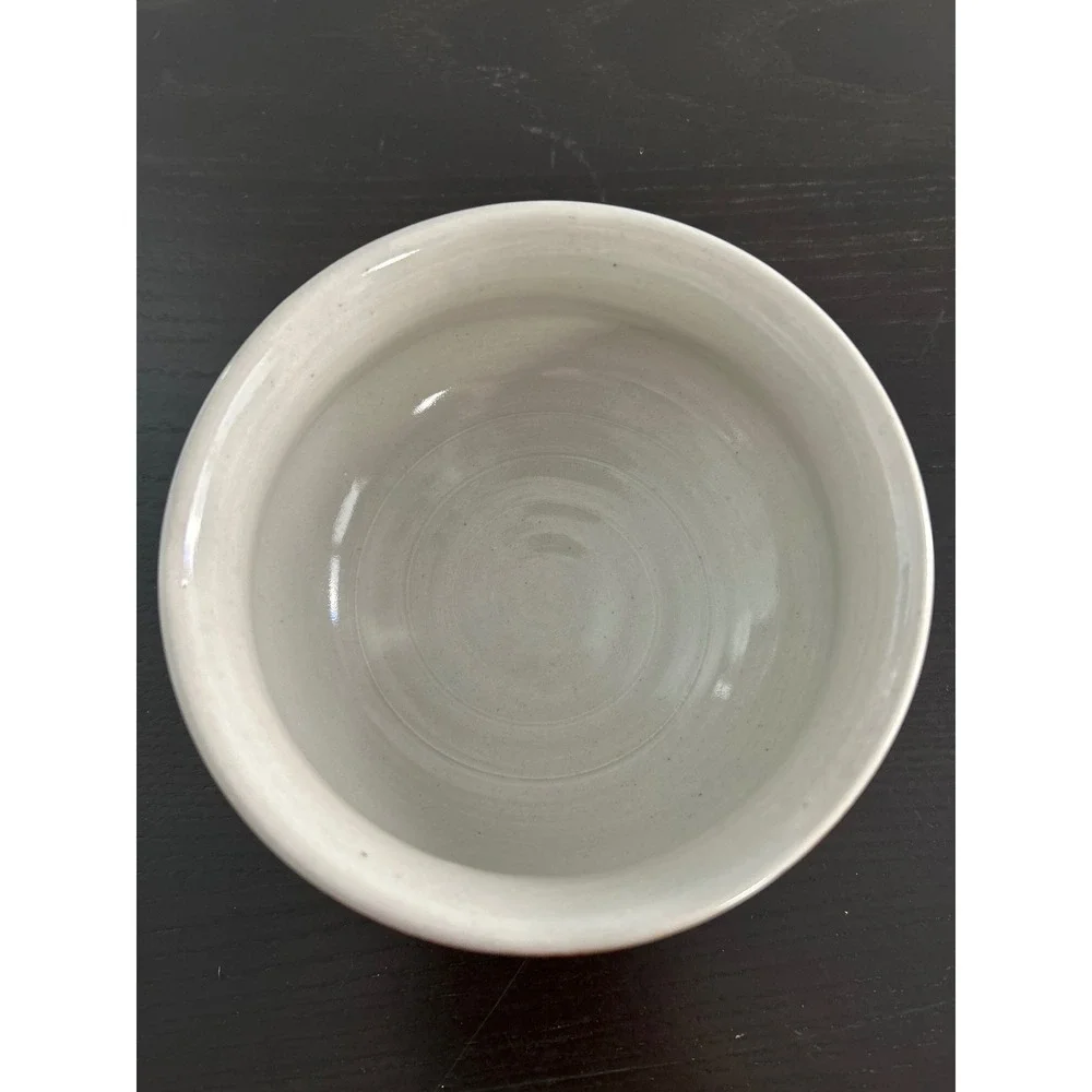 Studio Pottery Signed Iridescent Glaze Soup Bowl 2012 Handcrafted Ceramic Art
